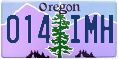 OR license plate 014IMH