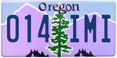 OR license plate 014IMI