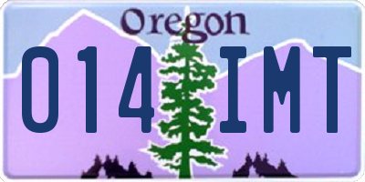 OR license plate 014IMT