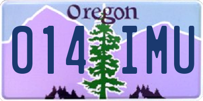 OR license plate 014IMU