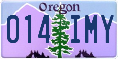 OR license plate 014IMY