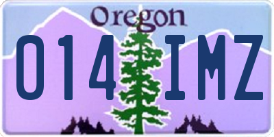 OR license plate 014IMZ