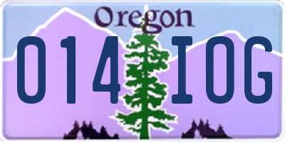 OR license plate 014IOG