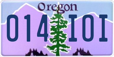 OR license plate 014IOI