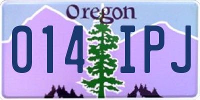 OR license plate 014IPJ