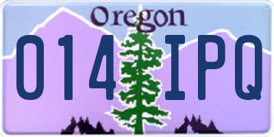 OR license plate 014IPQ