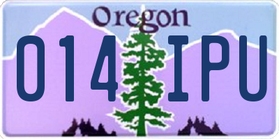 OR license plate 014IPU