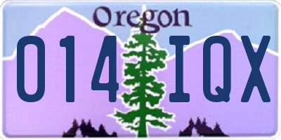 OR license plate 014IQX