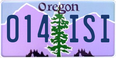OR license plate 014ISI