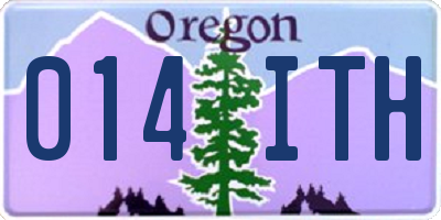 OR license plate 014ITH