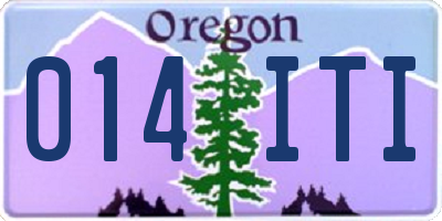 OR license plate 014ITI