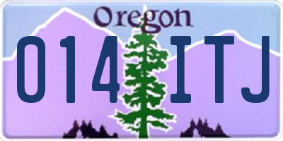 OR license plate 014ITJ