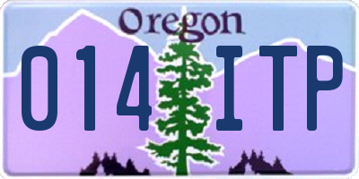 OR license plate 014ITP