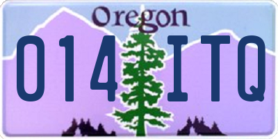 OR license plate 014ITQ