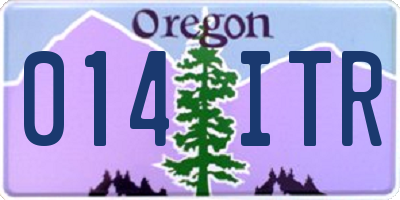 OR license plate 014ITR