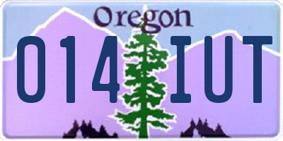 OR license plate 014IUT