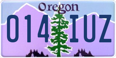 OR license plate 014IUZ