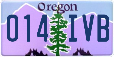 OR license plate 014IVB