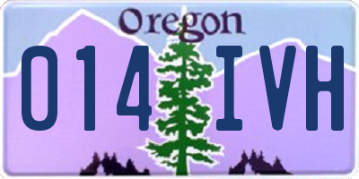 OR license plate 014IVH