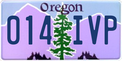 OR license plate 014IVP