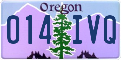 OR license plate 014IVQ