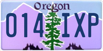 OR license plate 014IXP