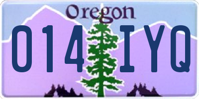 OR license plate 014IYQ