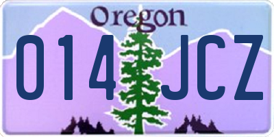 OR license plate 014JCZ