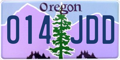 OR license plate 014JDD