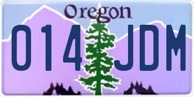OR license plate 014JDM
