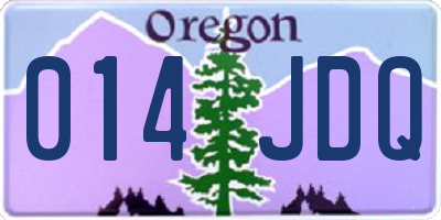 OR license plate 014JDQ
