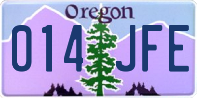 OR license plate 014JFE