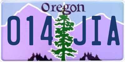 OR license plate 014JIA