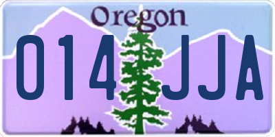 OR license plate 014JJA