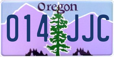 OR license plate 014JJC
