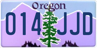 OR license plate 014JJD