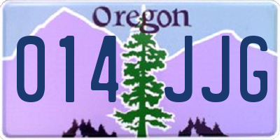 OR license plate 014JJG