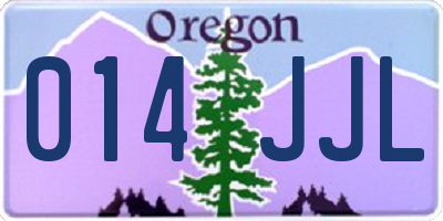 OR license plate 014JJL