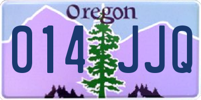 OR license plate 014JJQ