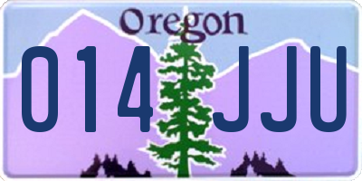 OR license plate 014JJU