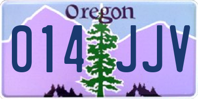 OR license plate 014JJV
