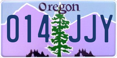 OR license plate 014JJY