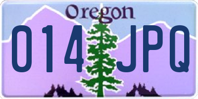 OR license plate 014JPQ