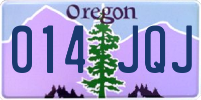 OR license plate 014JQJ