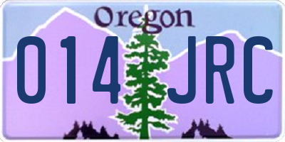 OR license plate 014JRC