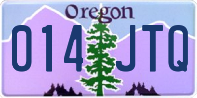 OR license plate 014JTQ