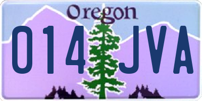 OR license plate 014JVA
