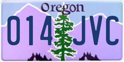 OR license plate 014JVC