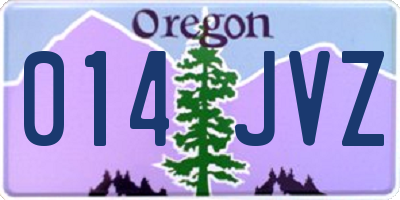 OR license plate 014JVZ
