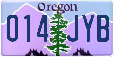 OR license plate 014JYB